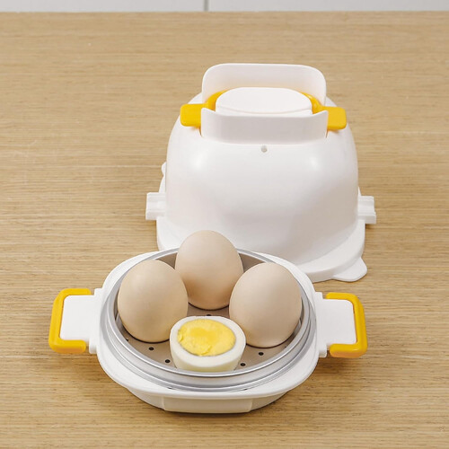 Microwave Egg Boiler Egg Steamer 4 Cavities Microwave Egg Cooker Quick Breakfast Maker Durable Compact Egg Boiler Machine 1