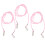 15Stk Strap Nylon Fäustling Clips Rosa Kinder Handschuh Halter 1