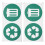 Green PVC Garbage Can Labels for Easy Outdoor Trash Sorting 1
