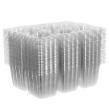 30Pièces Plateaux Plantation Semis Durables Transparents Drainage