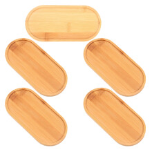 5Pièces Plateaux En Bois Kaki Pour Plantes, Récupérateur D'eau