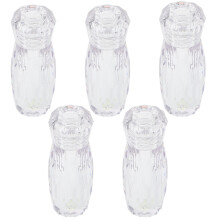 5Pièces Flacons Plastique Transparente Pour Poudre Paillettes