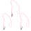 15Stk Strap Nylon Fäustling Clips Rosa Kinder Handschuh Halter 3