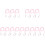 15Stk Strap Nylon Fäustling Clips Rosa Kinder Handschuh Halter 4