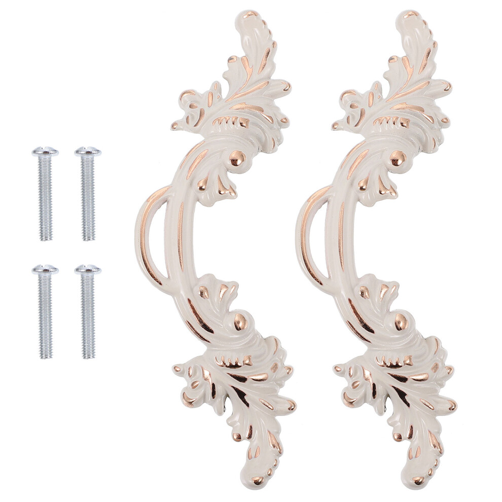 8Pcs Elegant Golden Zinc Alloy Drawer Pull Ring And Door Handles 3681303897626