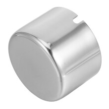 Round Stainless Steel Ashtray Silver Nonslip Patio Table Ash Tray