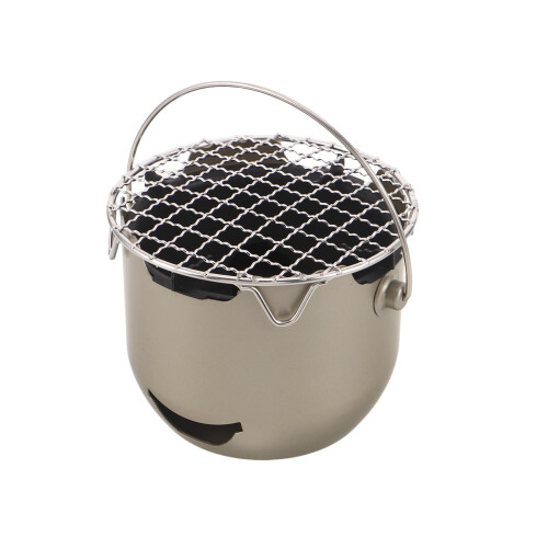 Barbecue Portable Vert Olive Acier Inoxydable Usage Extérieur