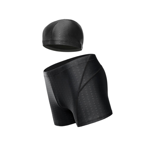 Maillot De Bain Trunks Noir Confortable Bonnet