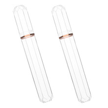 8Pièces Étui Cigare Transparent Portable Humidor Pièce Anti-Choc Voyage