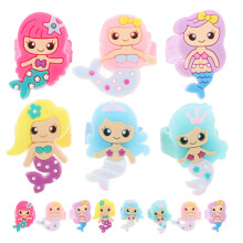 96Pcs Kids Mermaid Rings Assorted Colors Cute Gift Party Favor