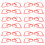 100Pcs Red Plastic Beverage Bottle Grip Handles Ergonomic for Home Use 1