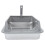 Stainless Steel Kitten Litter Box Light Grey Modern Durable Design 1