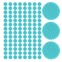 500Pcs High Absorbency Blue Cotton Pads for Perfume Necklace