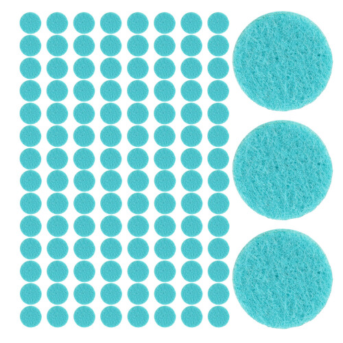 500Pcs High Absorbency Blue Cotton Pads for Perfume Necklace