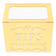 3Pcs Transparent Acrylic Tip Box for Musicians Bartender Party Use