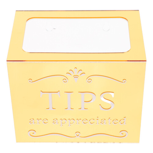 3Pcs Transparent Acrylic Tip Box for Musicians Bartender Party Use