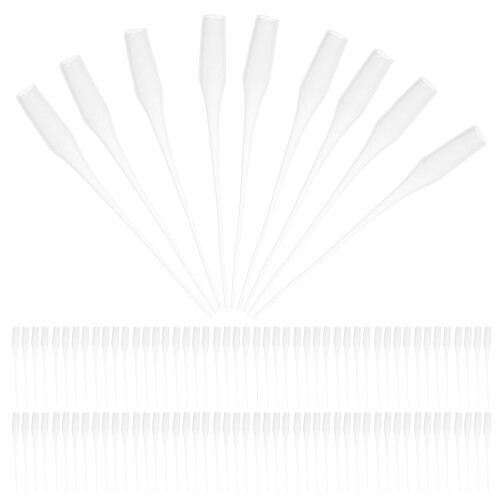 200Pcs Transparent Precision Glue Bottle Tips for Crafting and DIY Use