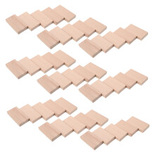100Pcs Khaki Beechwood Domino Tiles Party Fun for Kids and Families