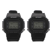 2Pcs Waterproof Digital Watch for Students Boys Girls Outdoor Sports