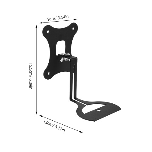 Black Stainless Steel Speaker Bracket for Wireless Audio Support 2