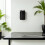 Black Stainless Steel Speaker Bracket for Wireless Audio Support 6