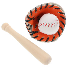 3Sets Mini Baseball Toy Set Durable PU