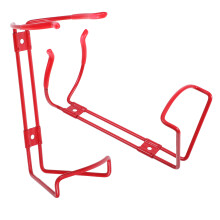 2Pcs Heavy Duty Red Iron Fire Extinguisher Mounts for Wall Storage Use