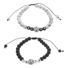 8Pcs Soccer Charm Bracelets Assorted Color Adjustable Football Gifts