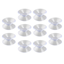 20 Pièces Ventouses 30Mm Doubles Faces Transparentes PVC Nuolux