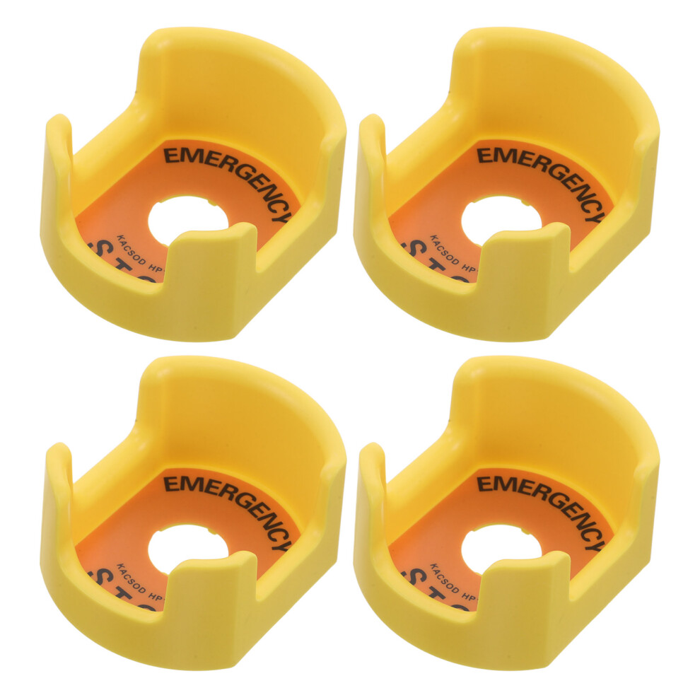 20Pcs Yellow Pc Emergency Stop Button Protective Cover For Home Safety 3681305426084