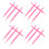 100Pièces Outils Ongles Multifonction Plastique Rosé Pousse Cuticules 3