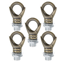 15Pcs Golden Heavy-Duty Garden Hooks for Birdcages and Flower Baskets