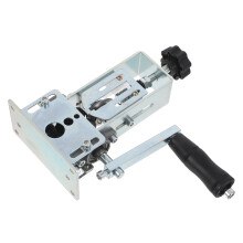 Silver Metal Crank Wire Stripper for Efficient Cable Peeling