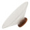 Modern Clear Glass Fruit Plate with Robust Wood Base for Serving 1