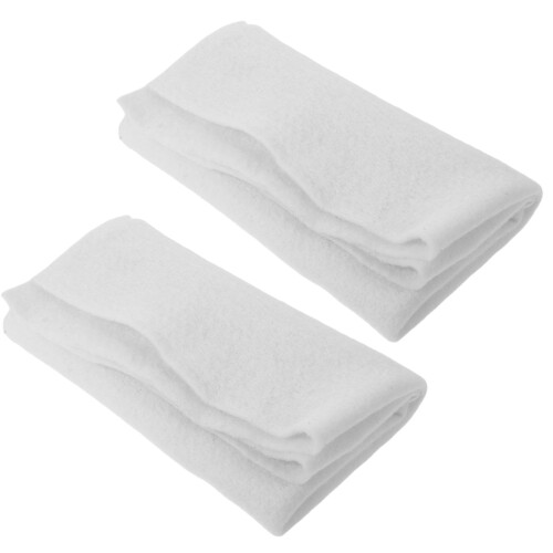 2Pcs Needle Felting White Wool Felt Sheets for DIY Drum and Craft Use