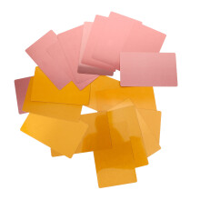 80Pcs Aluminum Business Card Blanks for Engraving Assorted Color Decor