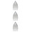 3Pièces Repassage Résistant Chaleur Argent Aluminium 8