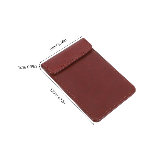 2Pcs Brown PU Clipboards for Restaurant Menu and Note Taking 2