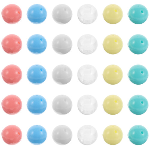 30Pcs Mini Plastic Capsules Durable Toy Prize Containers