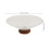 Modern Clear Glass Fruit Plate with Robust Wood Base for Serving 3