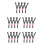 20Pcs Industrial Chin Straps Adjustable Quick Release Grey 6