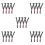 20Pcs Industrial Chin Straps Adjustable Quick Release Grey 8