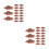 200Pièces Bases D'arbres Café Durable Pour Modèles Architecturaux DIY 8