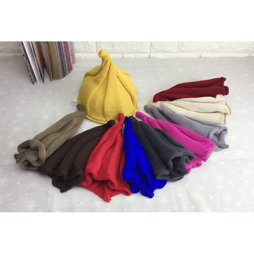 Rood Gebreide Kids Winter Warm Elastisch Comfort 1