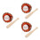 3Sets Mini Baseball Toy Set Durable PU 4