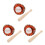3Sets Mini Baseball Toy Set Durable PU 7