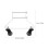 2Pièces Socle Chauffant +nylon Support Roues 2