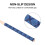 2Paires Baguettes Percussion Bois Érable Bleu Adaptées Styles 5