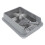 Stainless Steel Kitten Litter Box Light Grey Modern Durable Design 9
