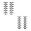 24Sets Lightweight Grey Fake Beard Mustache and Eyebrow Decoration Set 9